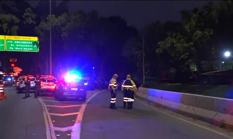 Corpo esquartejado de mulher é encontrado na Marginal Tietê após suspeito ser morto a tiros pela PM