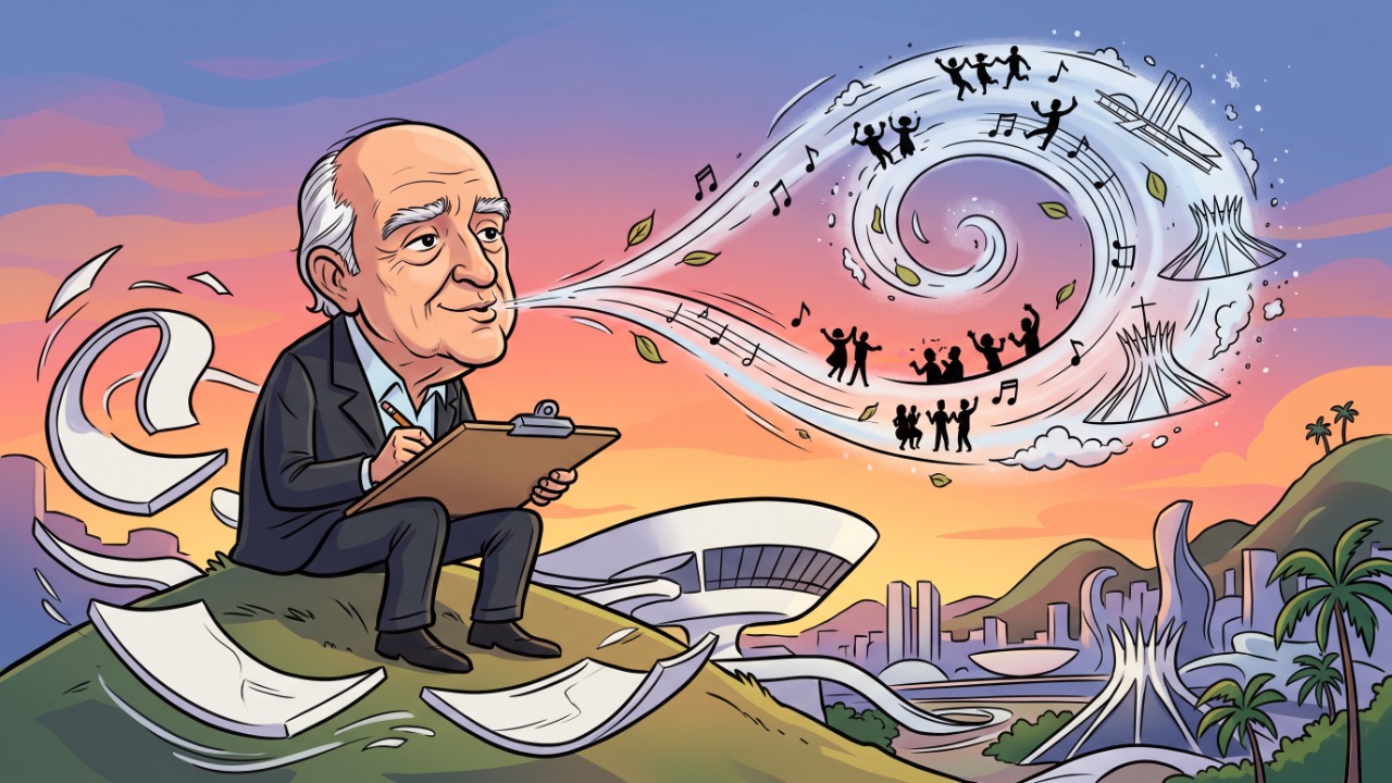 Oscar Niemeyer, arquiteto brasileiro, sobre a vida: “A vida é um sopro.” Uma reflexão sobre como o tempo passa rápido e por que vale aproveitar cada momento