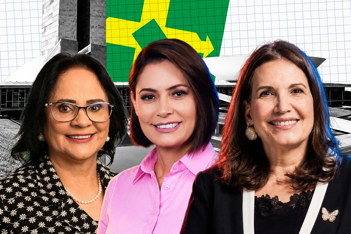 Damares, Michelle e Bia no DF