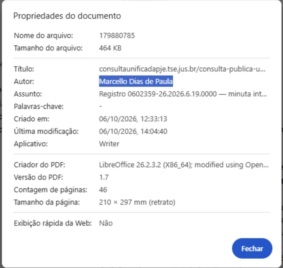 Advogado de Garotinho aparece em sistema do TSE como autor de parecer do MP Eleitoral que concorda com desistência de candidato