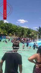 Garota de 10 anos morre após se afogar em parque aquático em Ipu, no Ceará