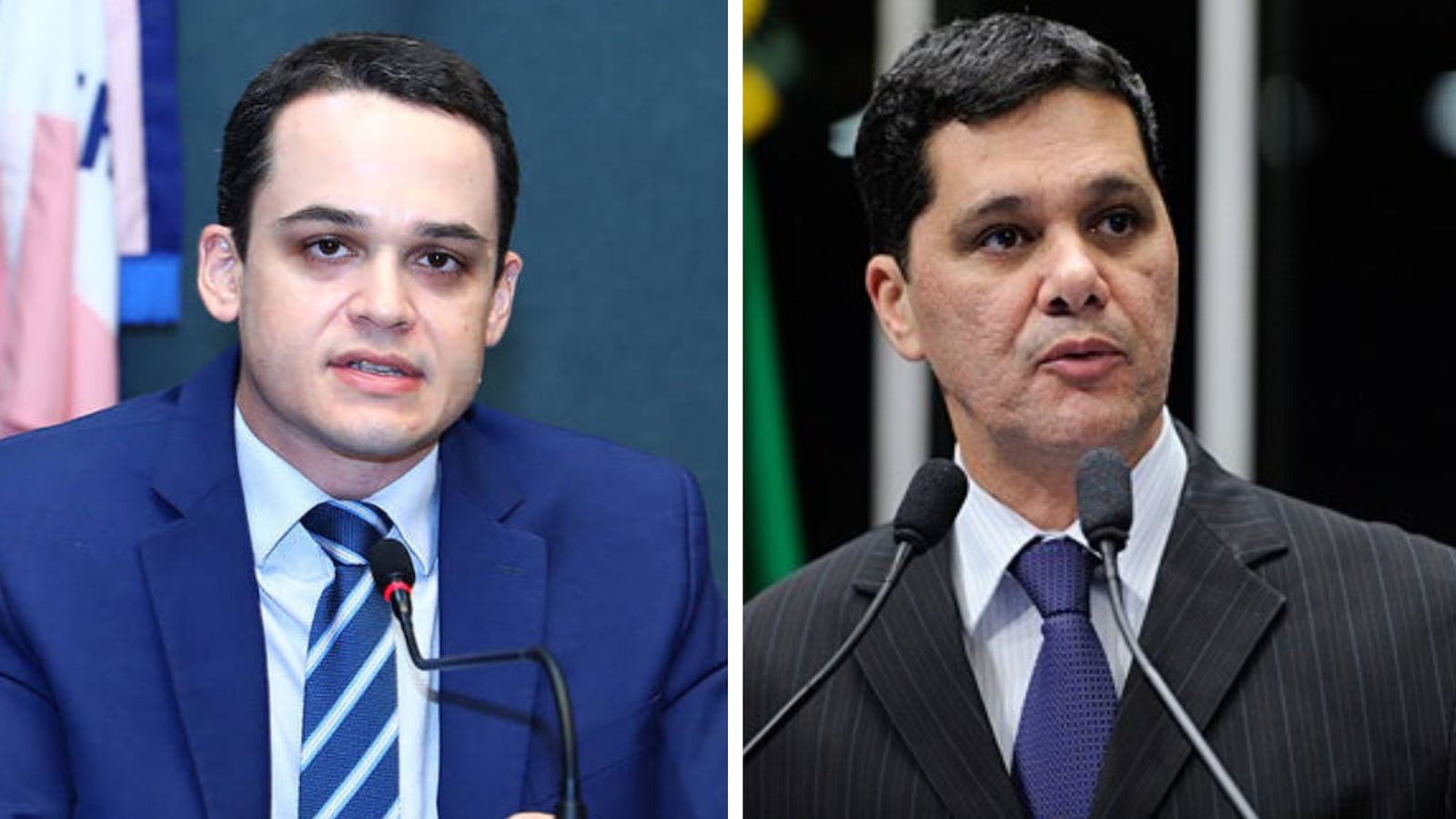 Lorenzo Pazolini aparece à frente de Ricardo Ferraço na intenção de votos para o 2º turno Tati Beling/Divulgação/Agência Senado - Montagem R7