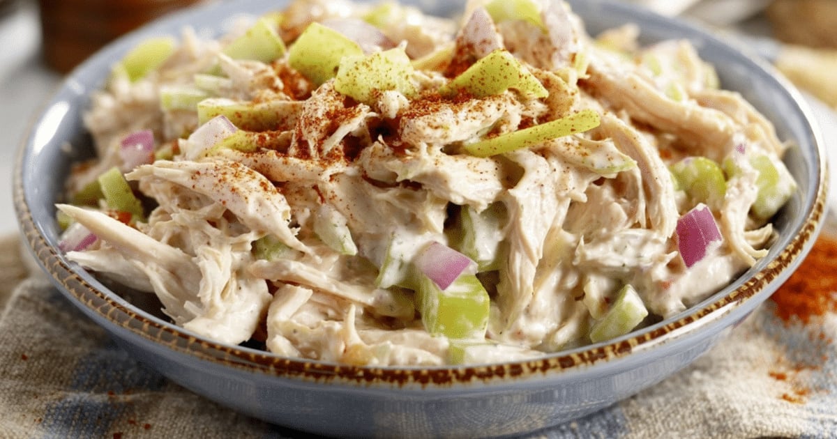 Salada cremosa de frango com iogurte: aprenda essa receita proteica e fácil para o jantar