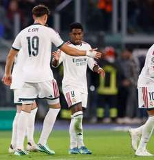 Endrick participou de dois gols do Real Madrid na vitória sobre a Roma - Foto: Antonio Villalba / Real Madrid / Jogada10